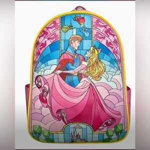 Disney Loungefly Sleeping Beauty Stained Glass Backpack